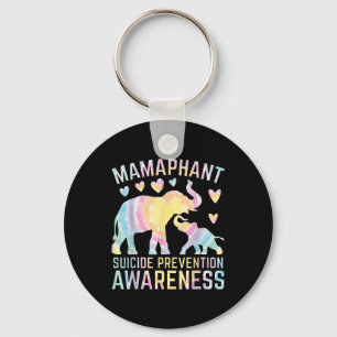 Mamaphant Selbstmordpräventionsbewusstsein Mama El Schlüsselanhänger