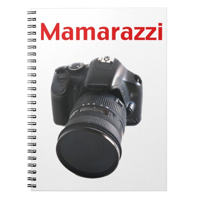 Mamarazzi Fotograf Notizblock (Vorderseite)