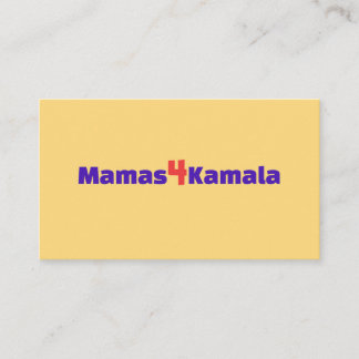 Mamas4Kamala-Karten Visitenkarte