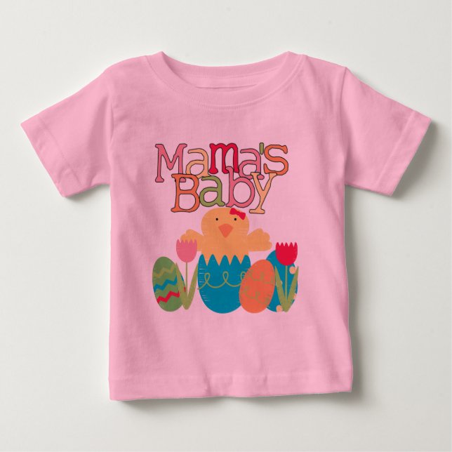 Mama's Baby - Girl Chick Easter T-shirts et cadeau (Devant)