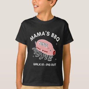 Mamas Bbq Walk In Pig Out Sonnig Sommer Paddy's Ir T-Shirt