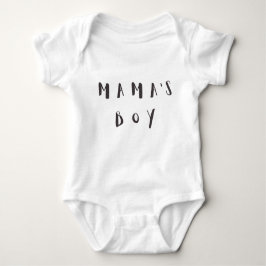 Mama's Boy - Fun Quote Baby Jersey Strampler