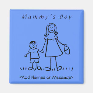 Mama's Boy - Mutter & Sohn Custom Family Magnet