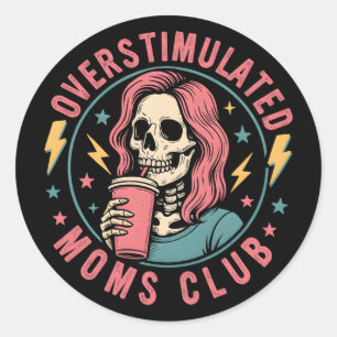 Mamas Club MASI - Museo d'Arte della Svizzera ital Runder Aufkleber