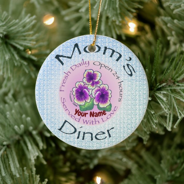 Mamas Diner Keramik Ornament (Baum)