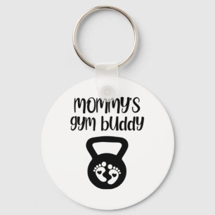 Mamas Fitnessbuddy Schwangere Kettlebell-Hebende K Schlüsselanhänger