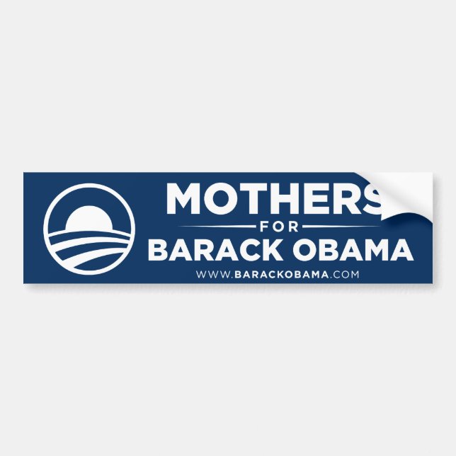 Mamas für Obama-Autoaufkleber Autoaufkleber (Vorne)