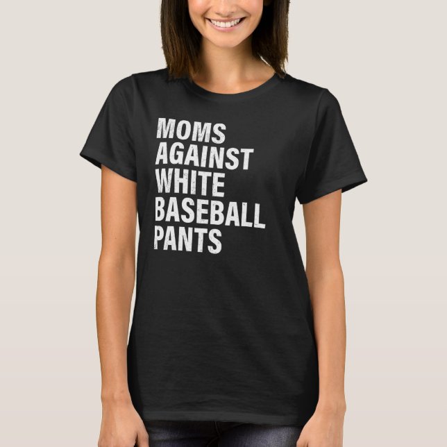 Mamas gegen die weißen Baseball-Ameisen Baseball-M T-Shirt (Vorderseite)