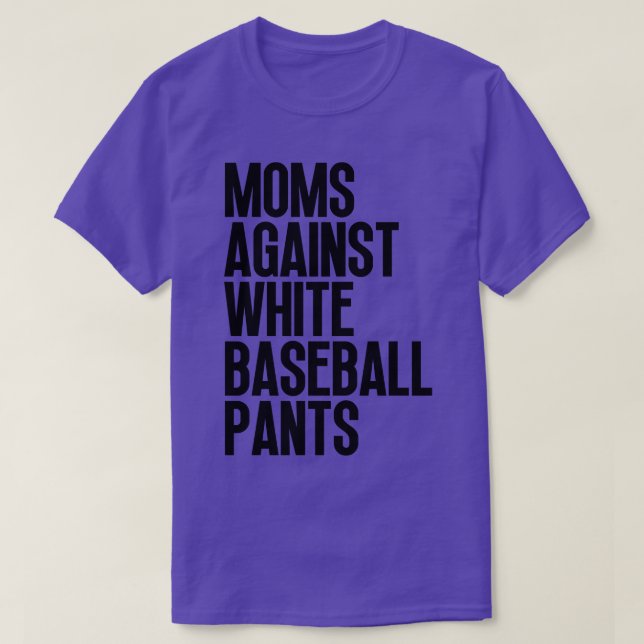 Mamas gegen weiße Baseballpflanzen 29 T-Shirt (Design vorne)