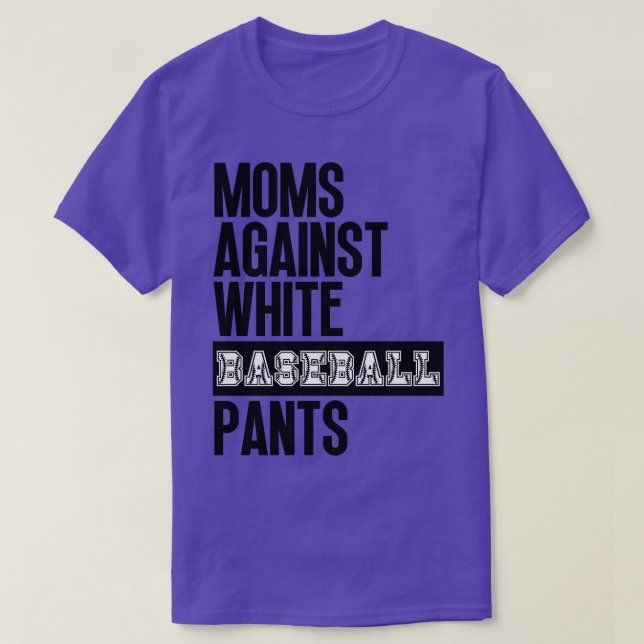Mamas gegen weiße Baseballpflanzen 33 T-Shirt (Design vorne)