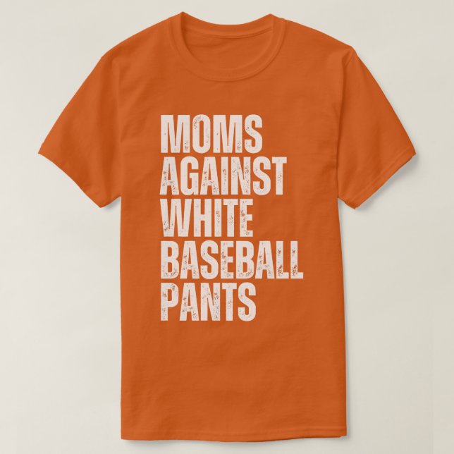 Mamas gegen weiße Baseballpflanzen 3 T-Shirt (Design vorne)