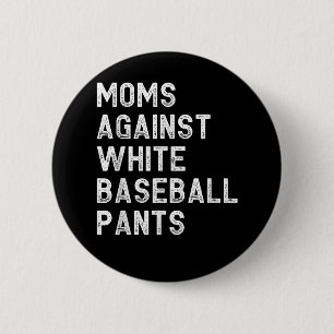 Mamas gegen weiße Baseballpflanzen - Funny Basebal Button