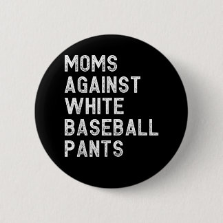 Mamas gegen weiße Baseballpflanzen - Funny Basebal Button
