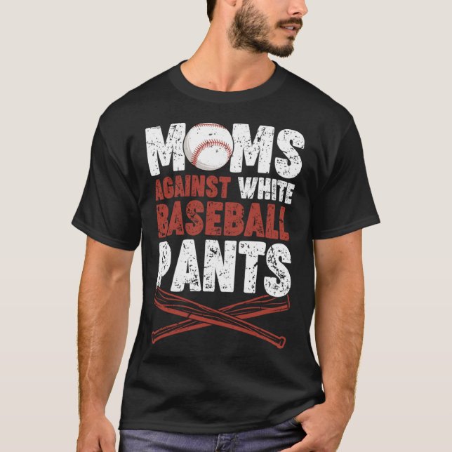 Mamas gegen weiße Baseballpflanzen Mama Apparel Vi T-Shirt (Vorderseite)