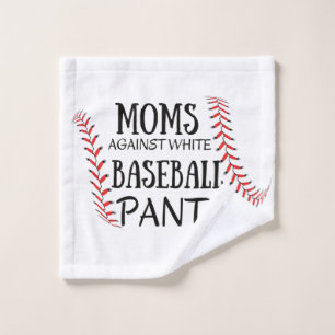 Mamas gegen weiße Baseballpflanzen Waschlappen