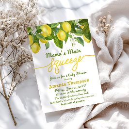 Mamas Haupt-Squeeze-Lemon-Babydusche Einladung