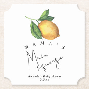 Mamas Hauptliebling Lemon-Baby-Party Untersetzer