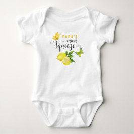 Mamas Hauptpresse Niedlicher Lemon-Schmetterling Baby Strampler