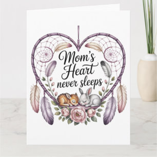 Mamas Herz schläft niemals Karte