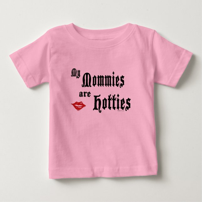 Mamas Hotties Baby T-shirt (Vorderseite)