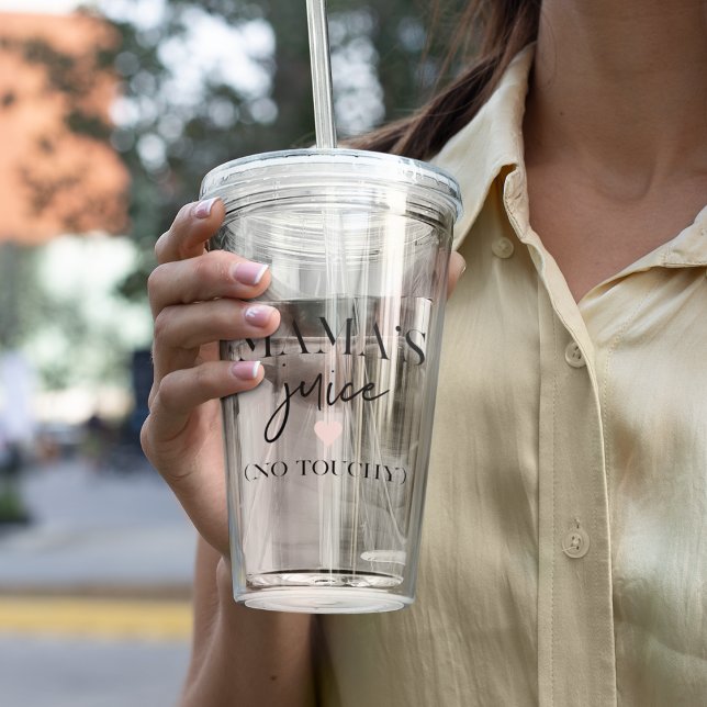 Mama's Juice Funny Zitat | Bestes Mama-Geschenk Acryltrinkbecher (Von Creator hochgeladen)