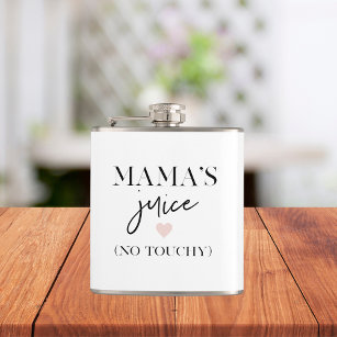 Mama's Juice Funny Zitat   Bestes Mama-Geschenk Flachmann