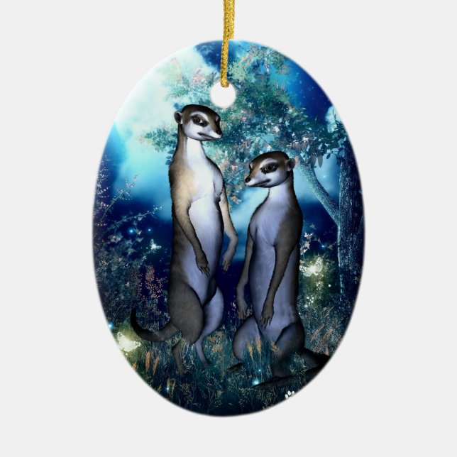 Mamas Kats Verzierung Keramik Ornament (Vorne)