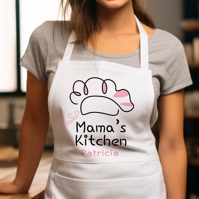 Mama's Kitchen Niedlich Pink Koch Mother Schürze (Von Creator hochgeladen)