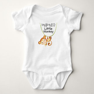 Mamas kleine Affen-Babykleidung, die Zuhause kommt Baby Strampler