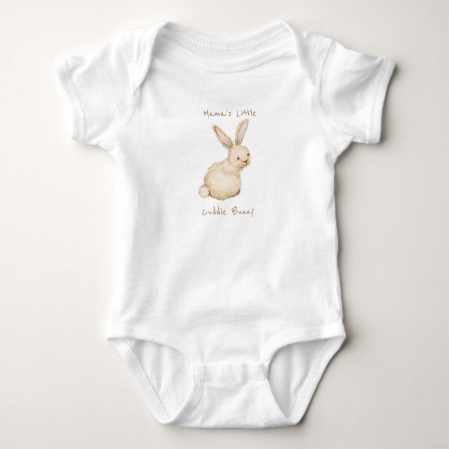 Mama's kleine Kuschelblase Baby Strampler (Vorderseite)