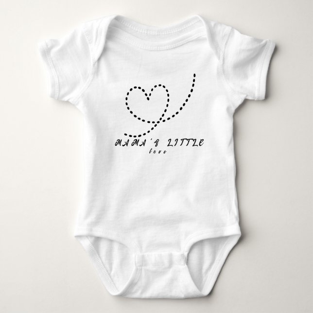 Mamas kleine Liebe Niedlich Morden Baby Strampler (Vorderseite)