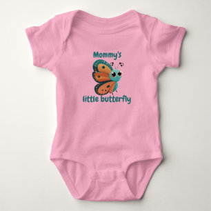 Mamas kleine Schmetterlings-Baby-Bodysuit Baby Strampler