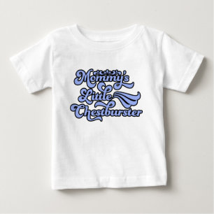 Mamas kleiner Brustsprenger, Blau im Stil der 70er Baby T-shirt