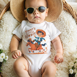 Mamas kleiner Cowboy Baby Strampler