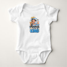 Mamas kleiner König Süßer Baby-Jungen-Krone-Teddyb