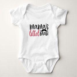 Mamas kleiner Mann Typografie Baby Bodysuit Strampler