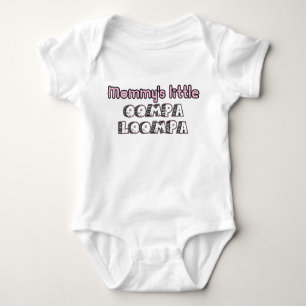 Mama's kleiner Oompa-Loompa-Rosa Baby Strampler