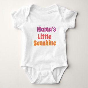 Mamas kleiner Sonnenschein & Line Art Hund - Perso Baby Strampler