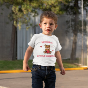 Mamas kleiner Valentins-Teddybär-Herz Baby T-shirt
