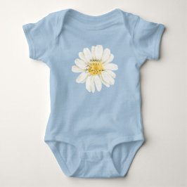 Mamas kleines Blümelein Hübsche Gänseblume Blau Baby Strampler