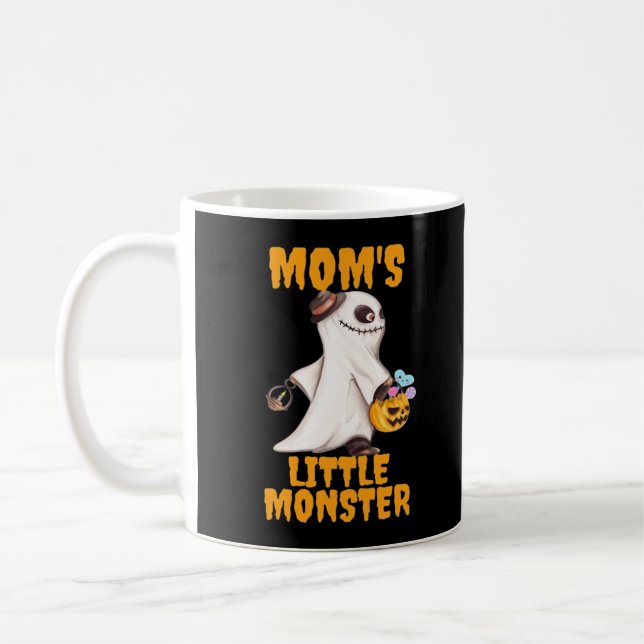 Mama's Kleines Boo Monster Funny Graphic Kaffeetasse (Links)