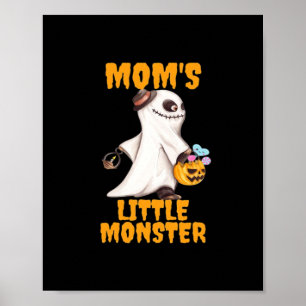 Mama's Kleines Boo Monster Funny Graphic Poster