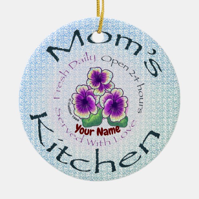 Mamas Küche Keramik Ornament (Vorne)