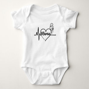 Mamas Liebe: Ein Herzschlag, der für immer währt Baby Strampler