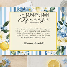 Mamas Liebling Lemon Blau Baby Shower