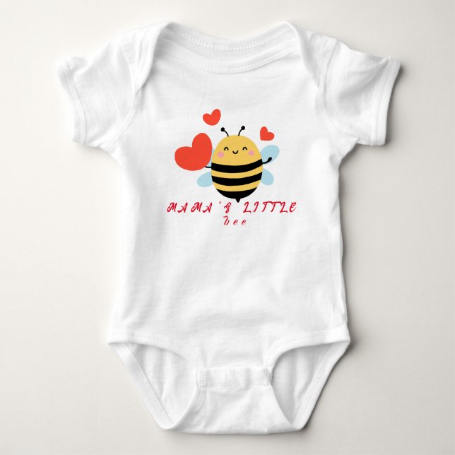 Mama's Little Bee Niedlich Morden Baby Strampler (Vorderseite)