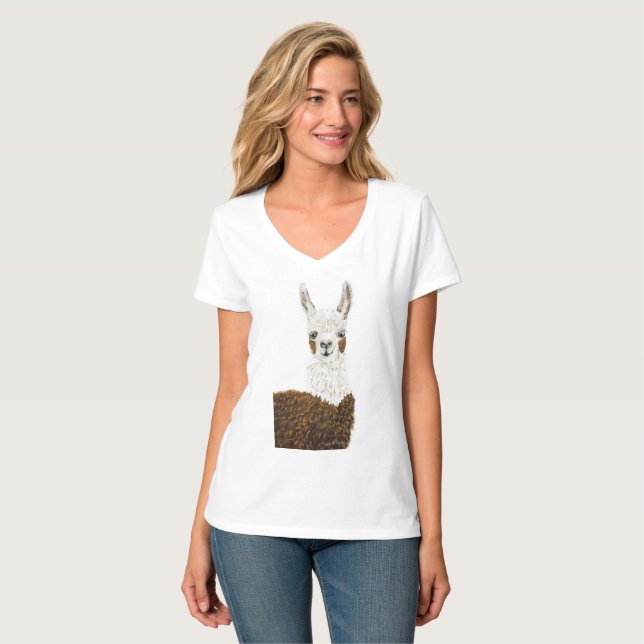 Mamas Llama T-Shirt (Vorderseite Vollansicht)