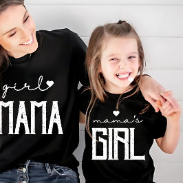 Mamas Mädchen Matching Mama-Tochter T-Shirt