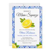 Mamas Main Squeeze Blaue Fliesen-Limonen-Baby-Part