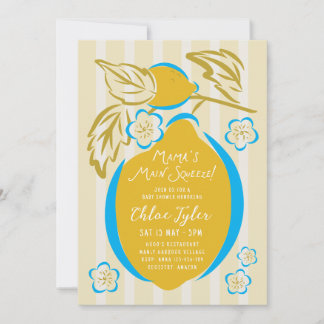 Mama's Main Squeeze Lemon Baby Shower Einladung